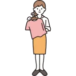 Apparel Clerk Female SVG Icon